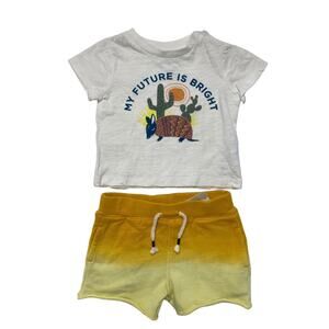 PEEK *New* "My Future Is Bright" Short Sleeve Set Cactus Desert Size 3-6 Months